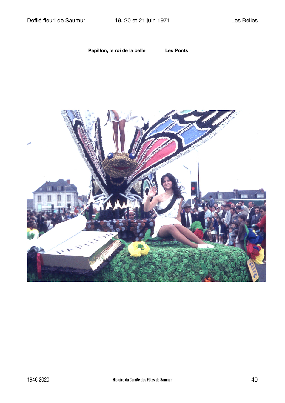 1971 Défilé fleuri de Saumur
