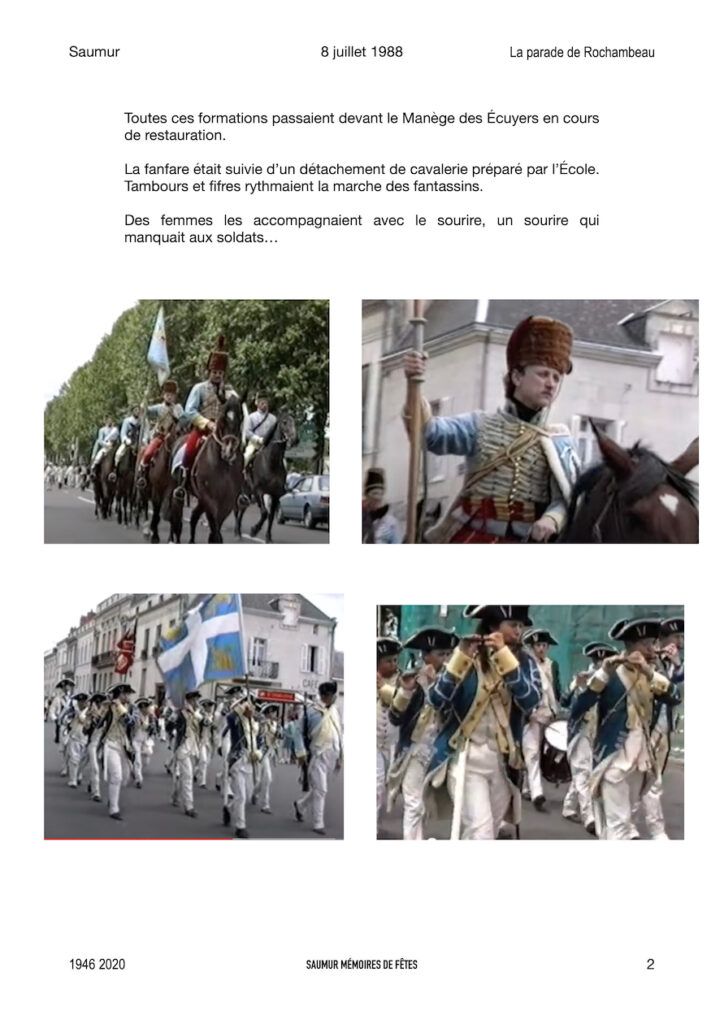Saumur Évocation de Rochambeau
