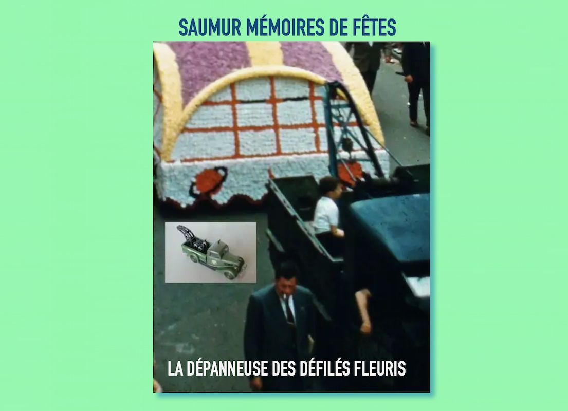 Saumur – la dépanneuse des défilés fleuris