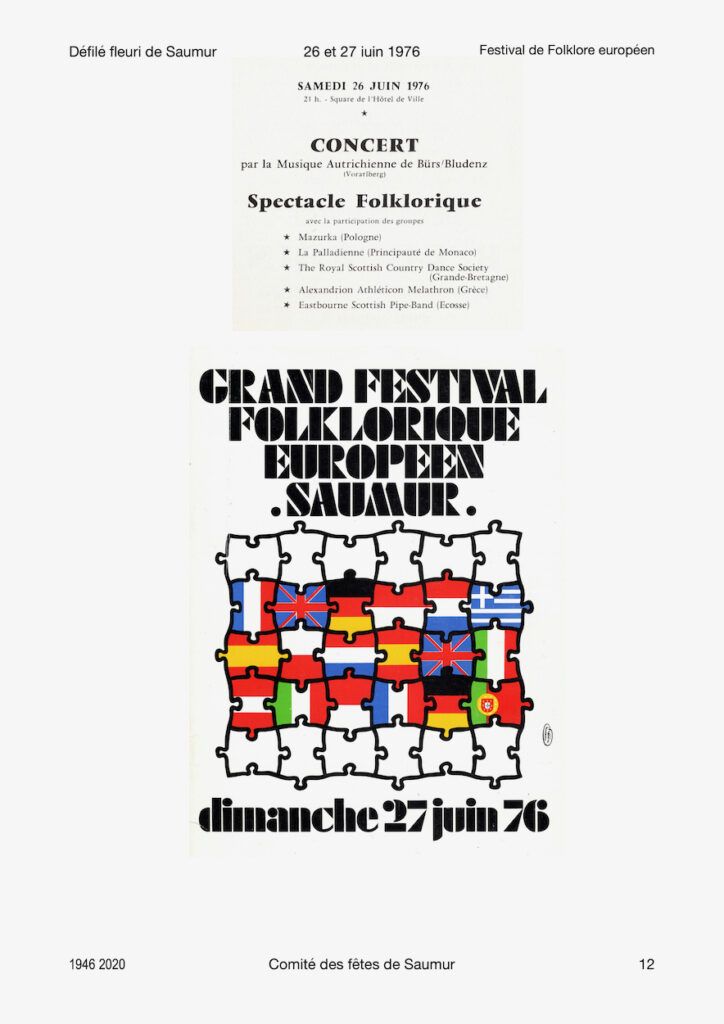 1976 Saumur Foire exposition festival folklorique