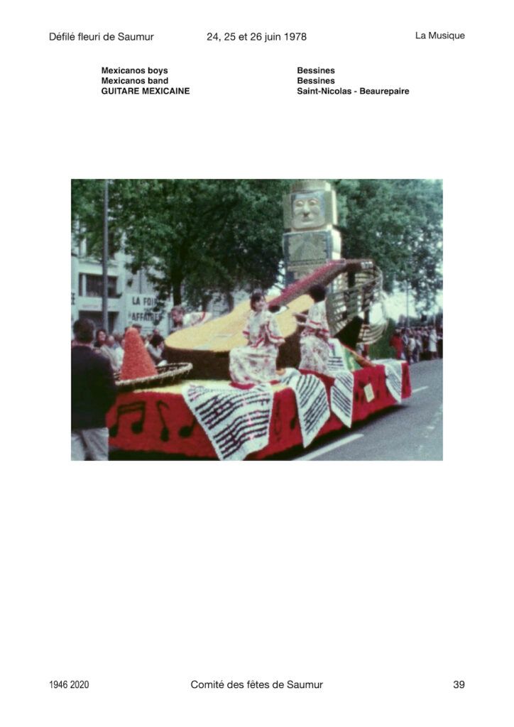 1978 Saumur le défilé fleuri tout en musique