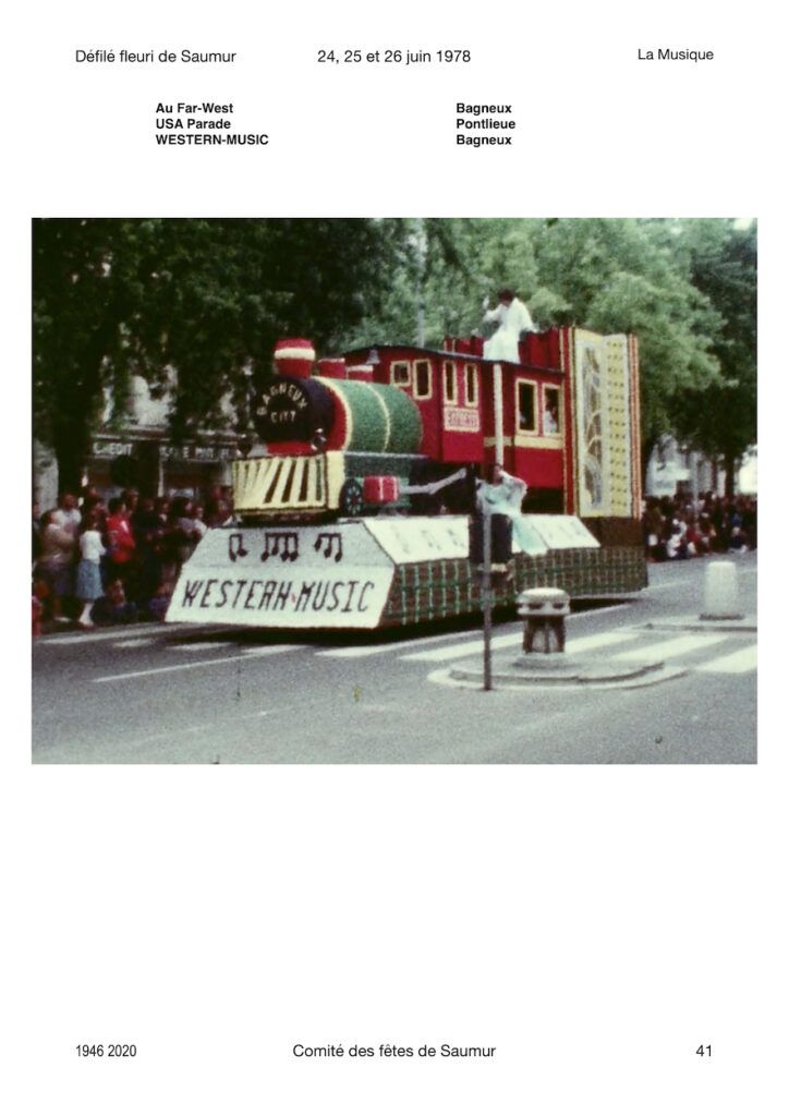 1978 Saumur le défilé fleuri tout en musique