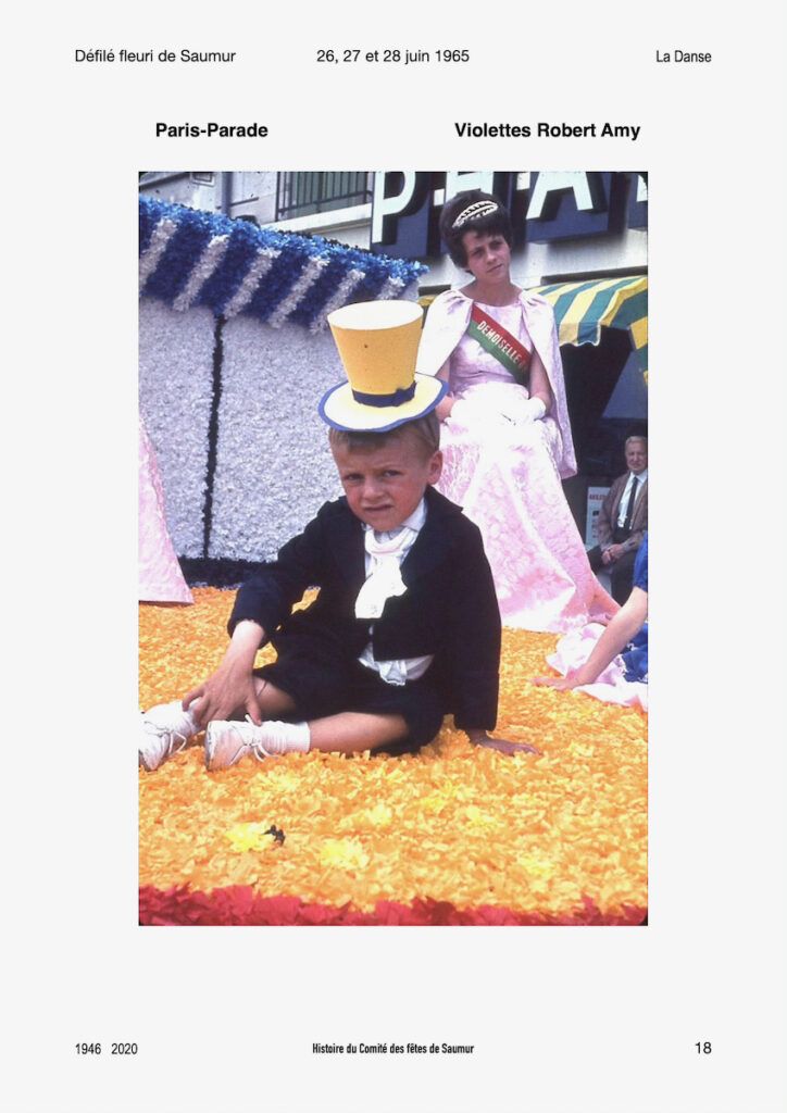 Saumur Mémoires de Fêtes - Défilé fleuri 1965.