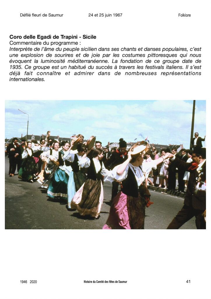 Saumur Mémoires de fêtes - 1967.