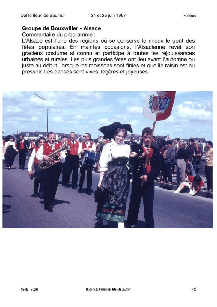 Saumur Mémoires de fêtes - 1967.