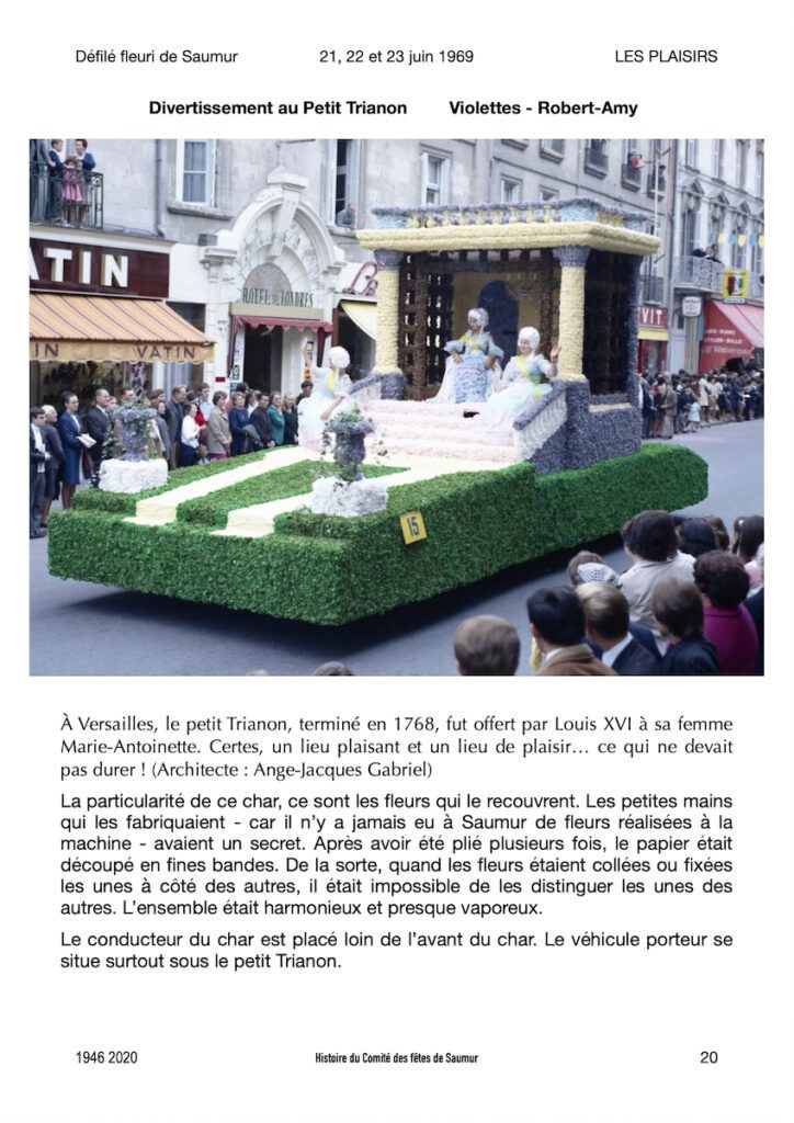 Saumur Mémoires de Fêtes - 1969.