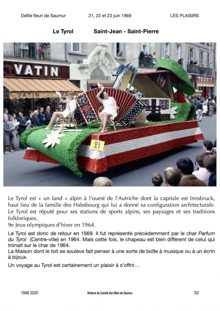 Saumur Mémoires de Fêtes - 1969.