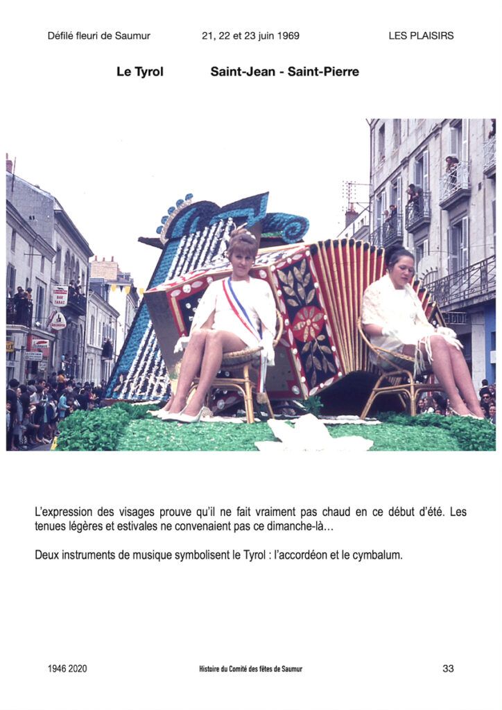 Saumur Mémoires de Fêtes - 1969.