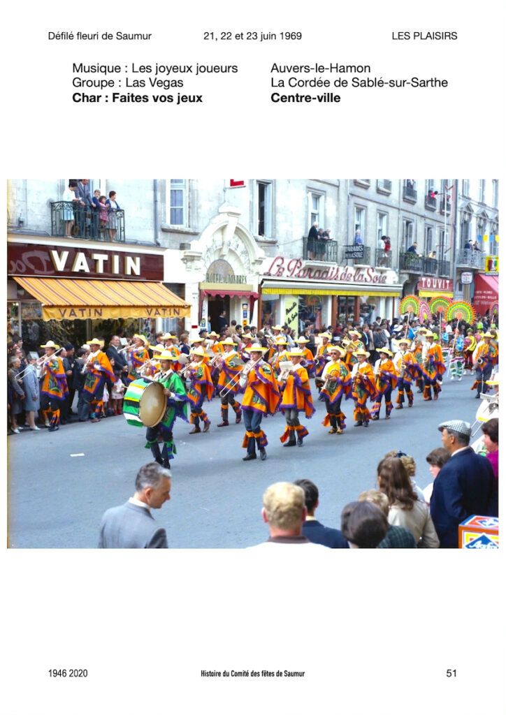 Saumur Mémoires de Fêtes - 1969.