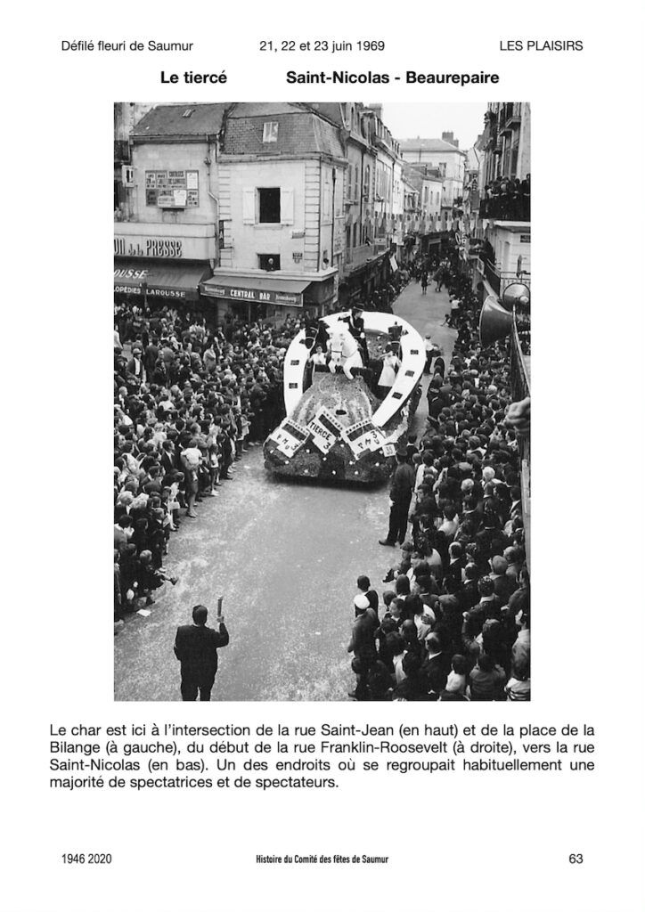 Saumur Mémoires de Fêtes - 1969.