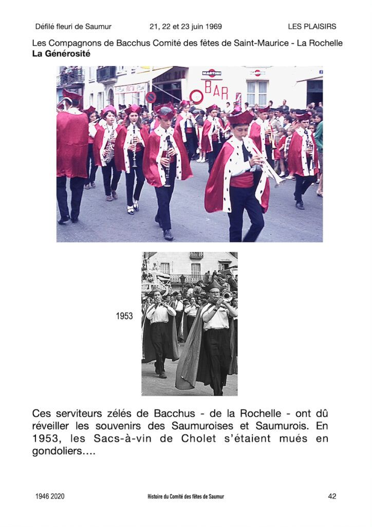 Saumur Mémoires de Fêtes - 1969.