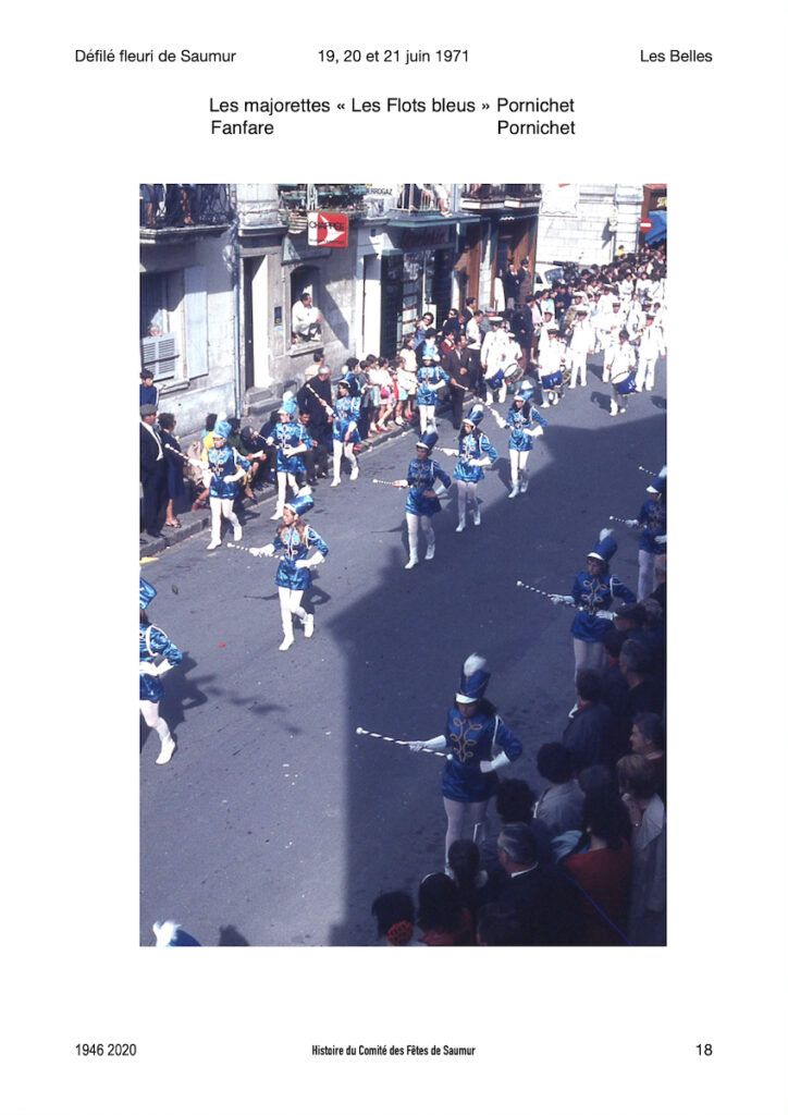 Saumur Mémoires de Fêtes - Défilé fleuri 1971