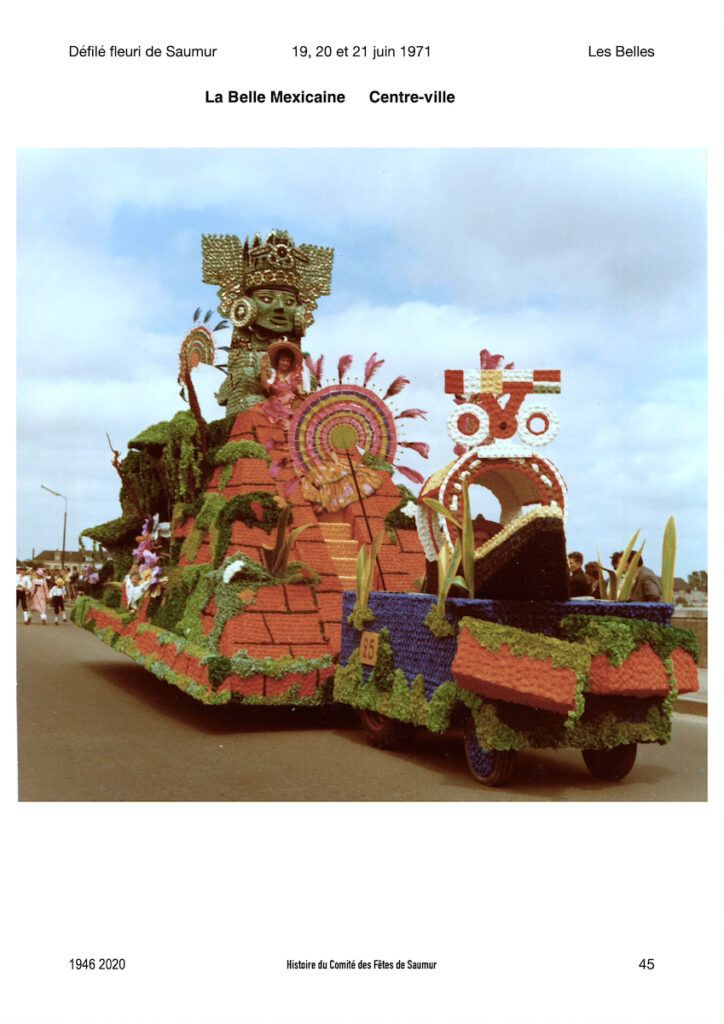 Saumur Mémoires de Fêtes - Défilé fleuri 1971