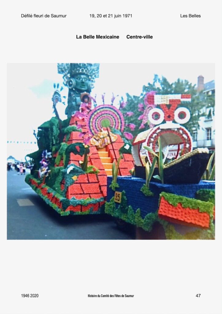 Saumur Mémoires de Fêtes - Défilé fleuri 1971