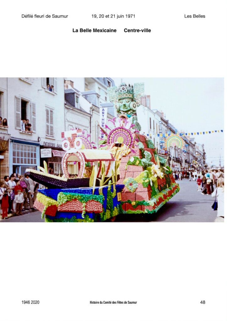 Saumur Mémoires de Fêtes - Défilé fleuri 1971