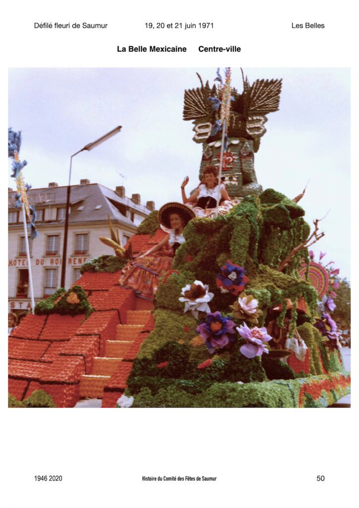 Saumur Mémoires de Fêtes - Défilé fleuri 1971