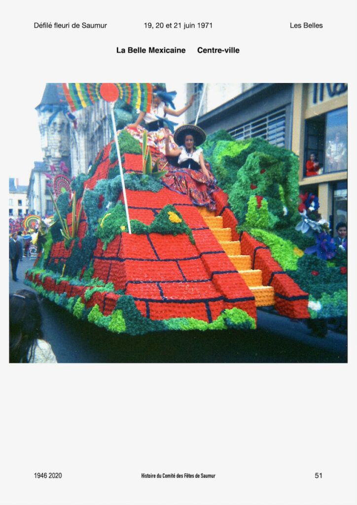 Saumur Mémoires de Fêtes - Défilé fleuri 1971