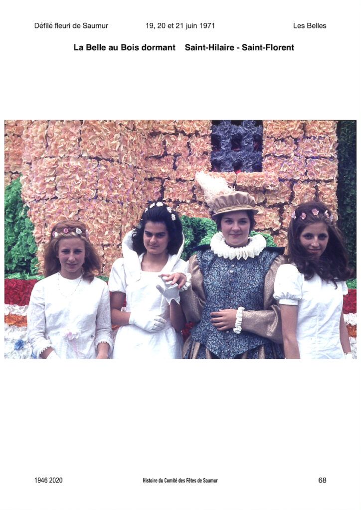 Saumur Mémoires de Fêtes - Défilé fleuri 1971