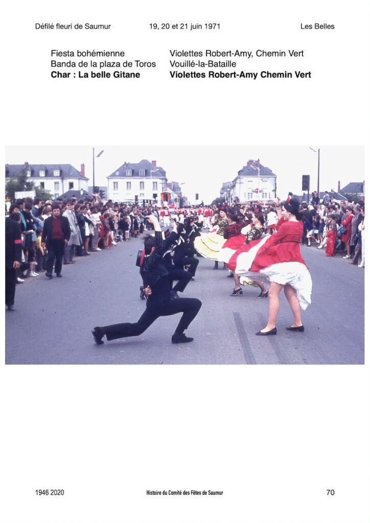 Saumur Mémoires de Fêtes - Défilé fleuri 1971