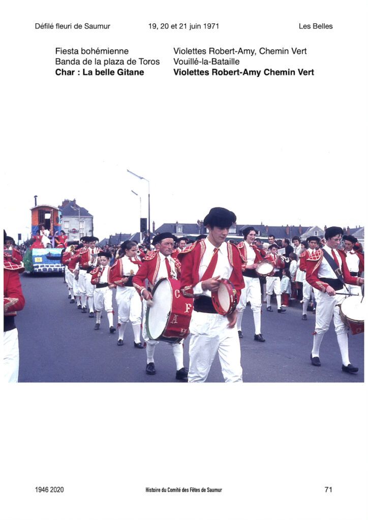 Saumur Mémoires de Fêtes - Défilé fleuri 1971