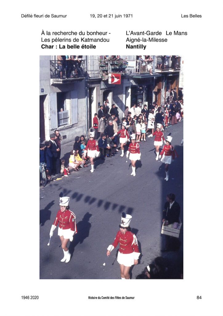 Saumur Mémoires de Fêtes - Défilé fleuri 1971