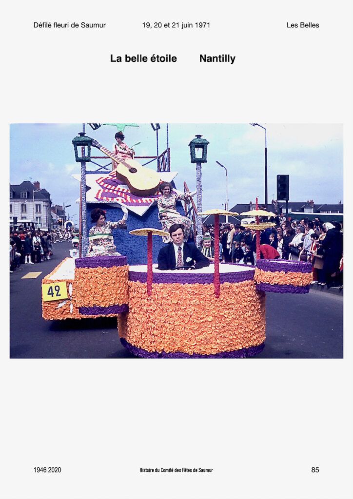 Saumur Mémoires de Fêtes - Défilé fleuri 1971