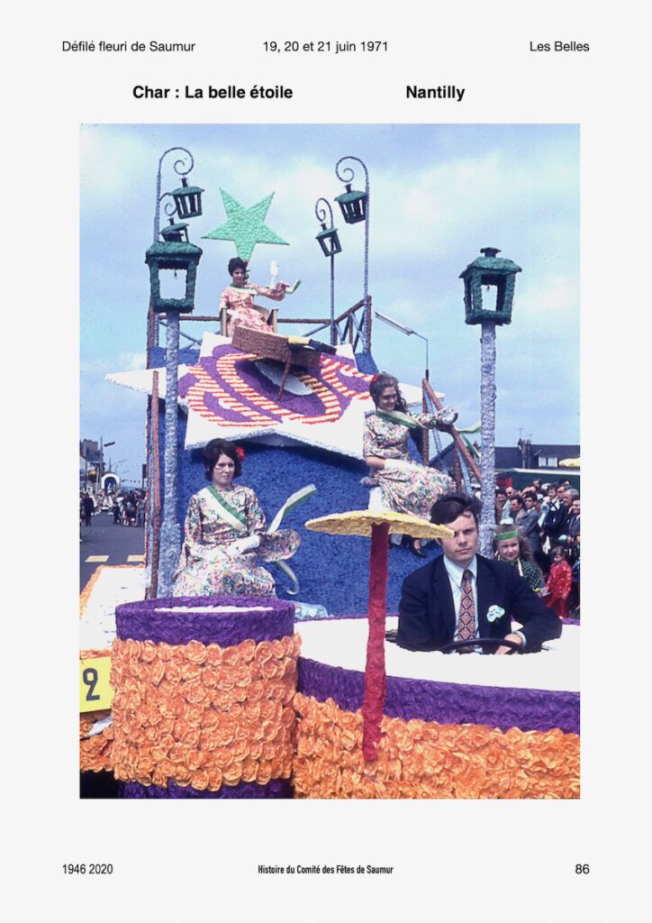 Saumur Mémoires de Fêtes - Défilé fleuri 1971