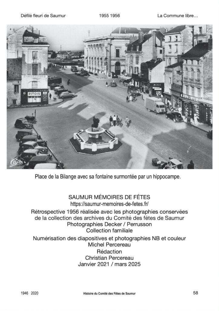 Saumur Mémoires de Fêtes - 1956