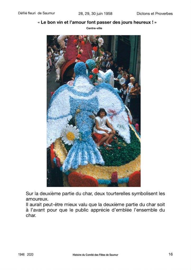 Saumur Mémoires de Fêtes - 1958