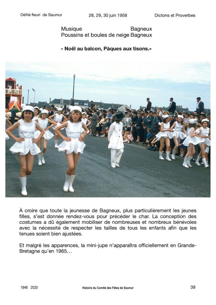 Saumur Mémoires de Fêtes - 1958