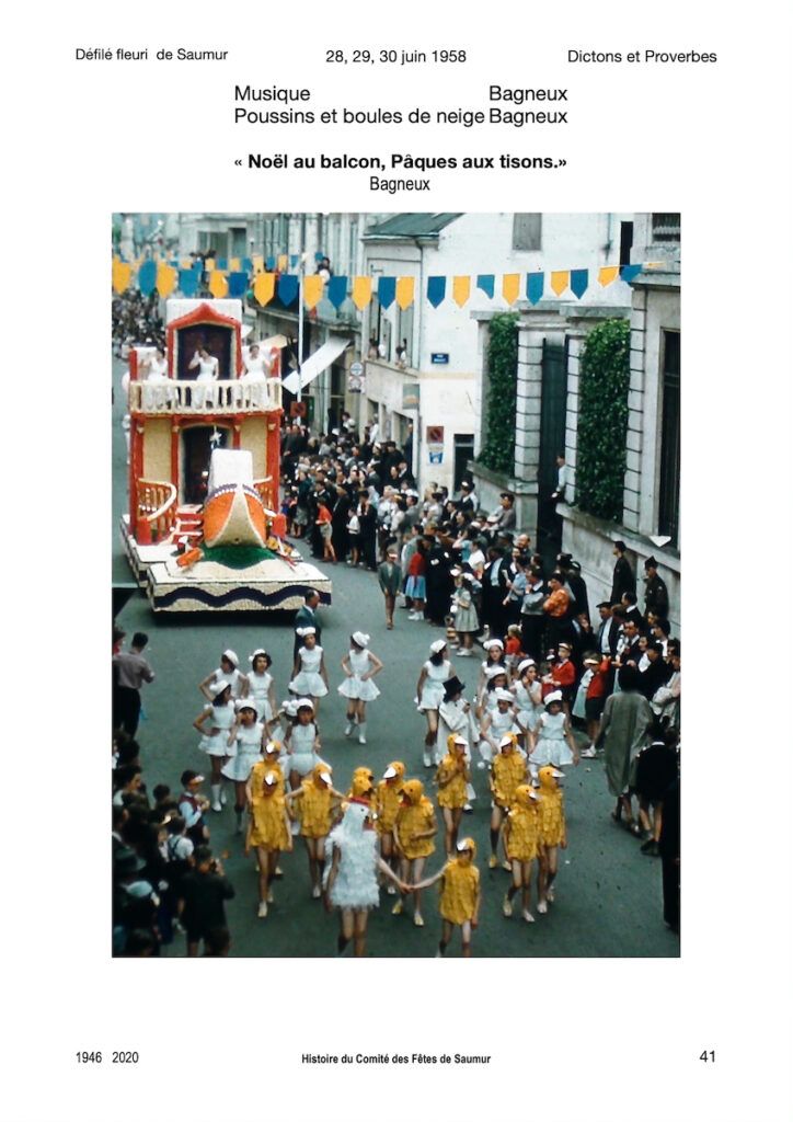 Saumur Mémoires de Fêtes - 1958