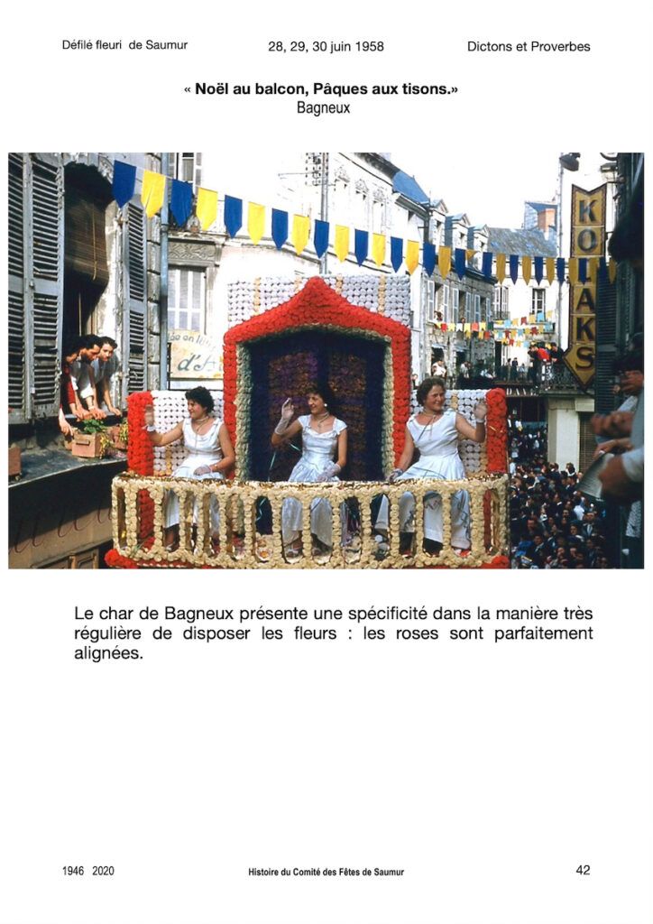 Saumur Mémoires de Fêtes - 1958