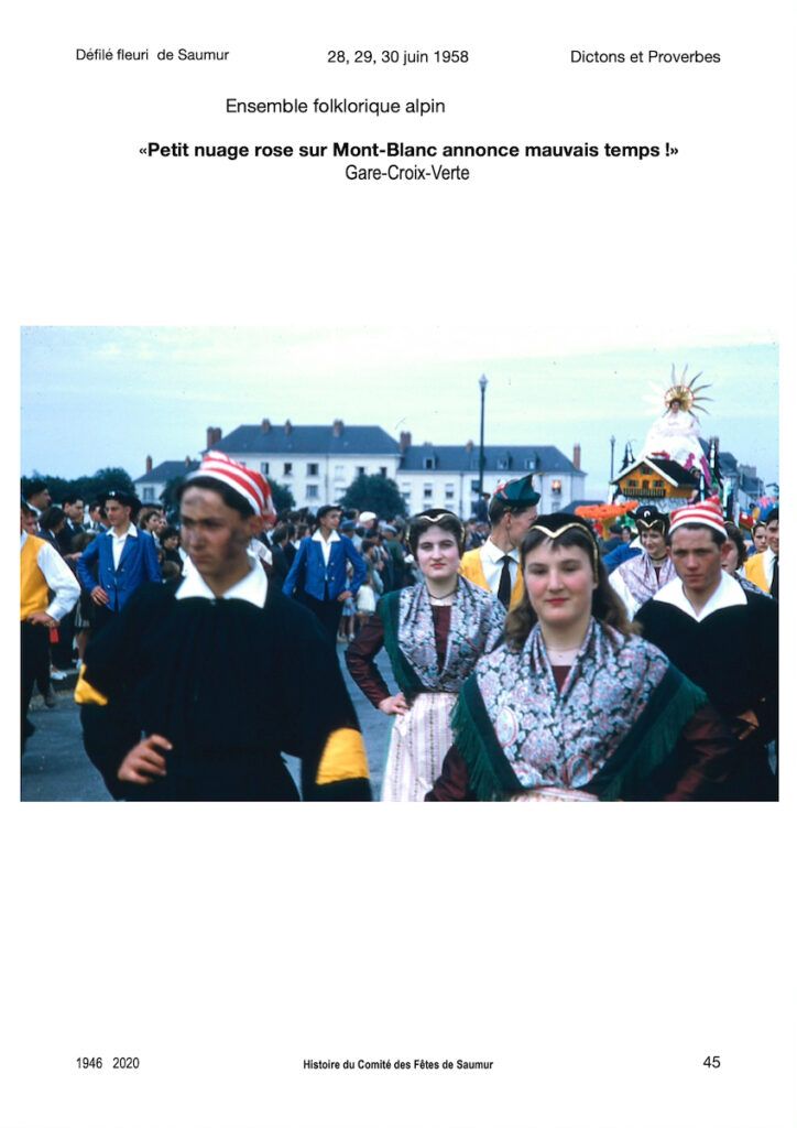 Saumur Mémoires de Fêtes - 1958