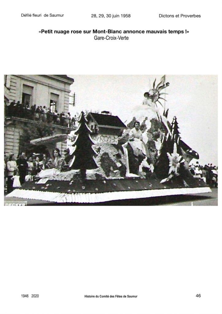 Saumur Mémoires de Fêtes - 1958