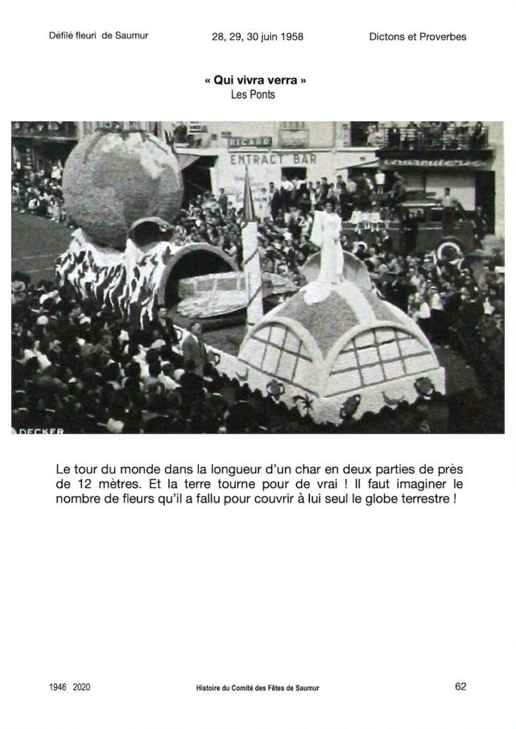 Saumur Mémoires de Fêtes - 1958