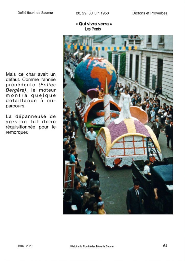 Saumur Mémoires de Fêtes - 1958