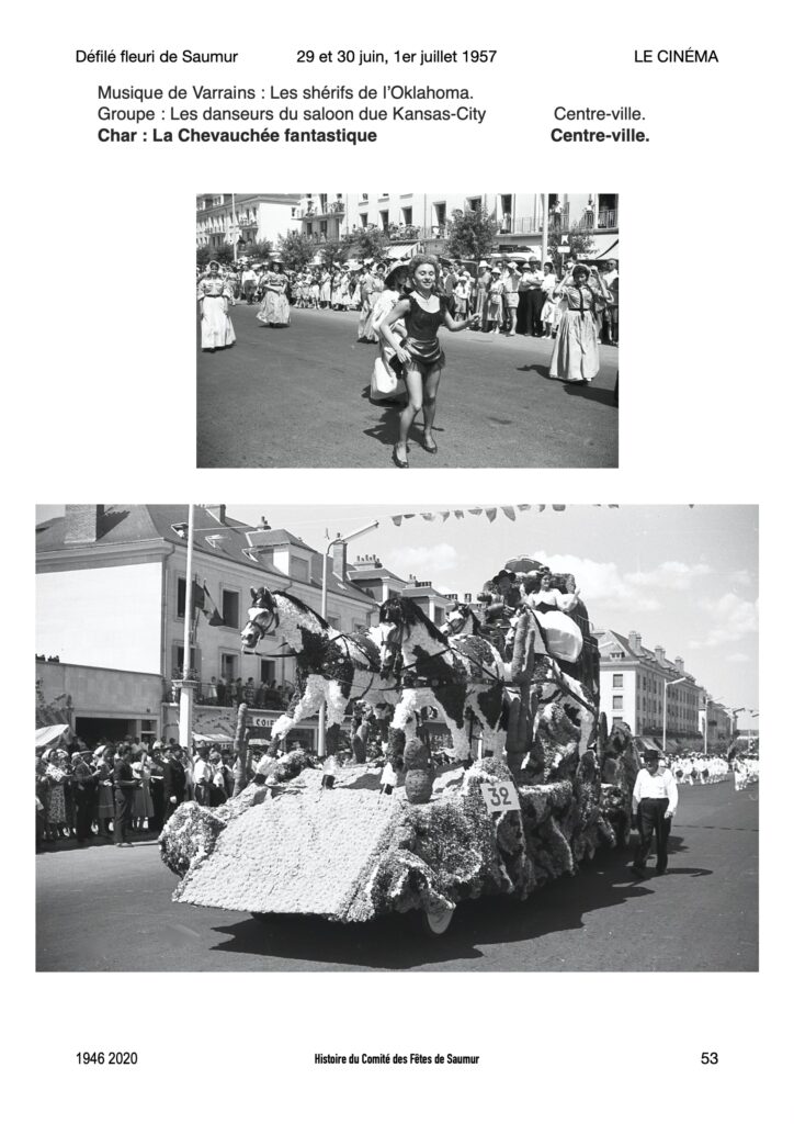 Saumur Mémoires de Fêtes - 1957