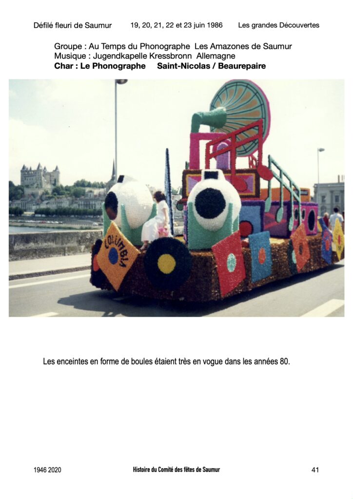 Saumur Mémoires de Fêtes - 1986