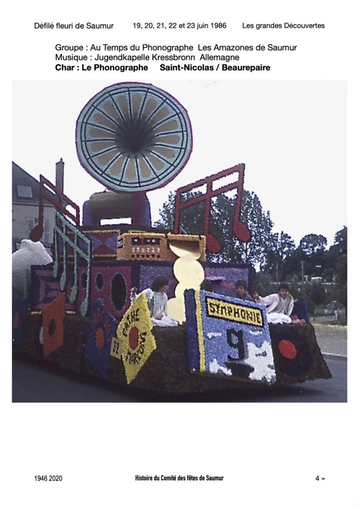 Saumur Mémoires de Fêtes - 1986