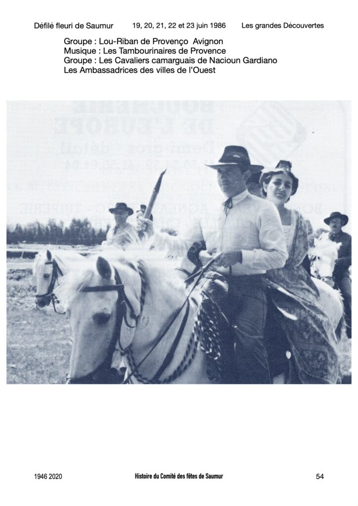 Saumur Mémoires de Fêtes - 1986