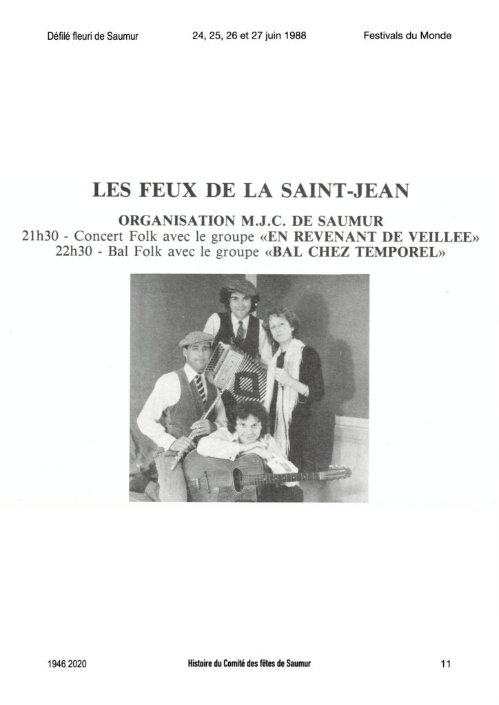 Saumur Mémoires de Fêtes - 1988