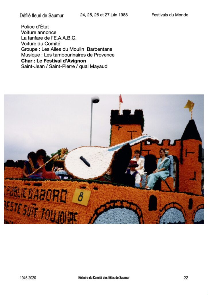 Saumur Mémoires de Fêtes - 1988
