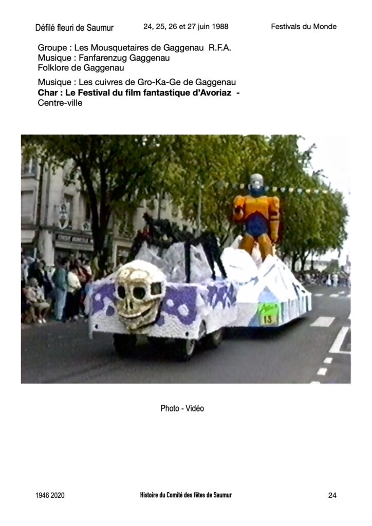 Saumur Mémoires de Fêtes - 1988