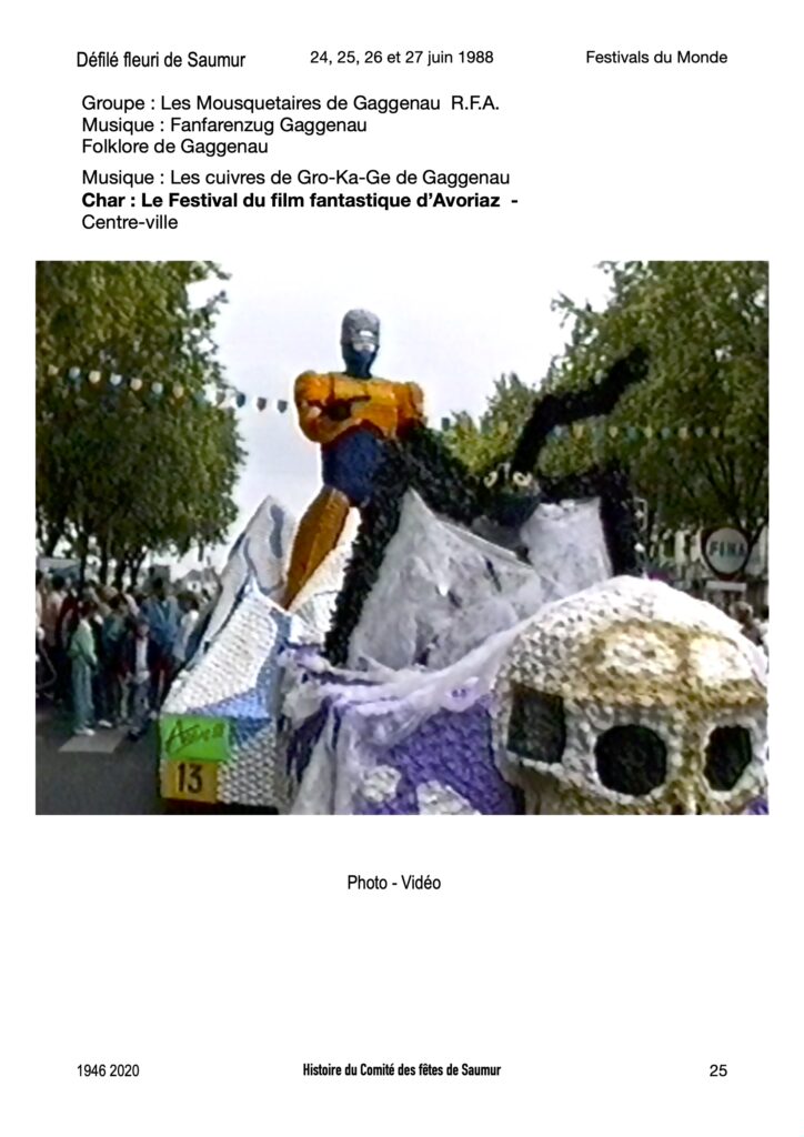 Saumur Mémoires de Fêtes - 1988