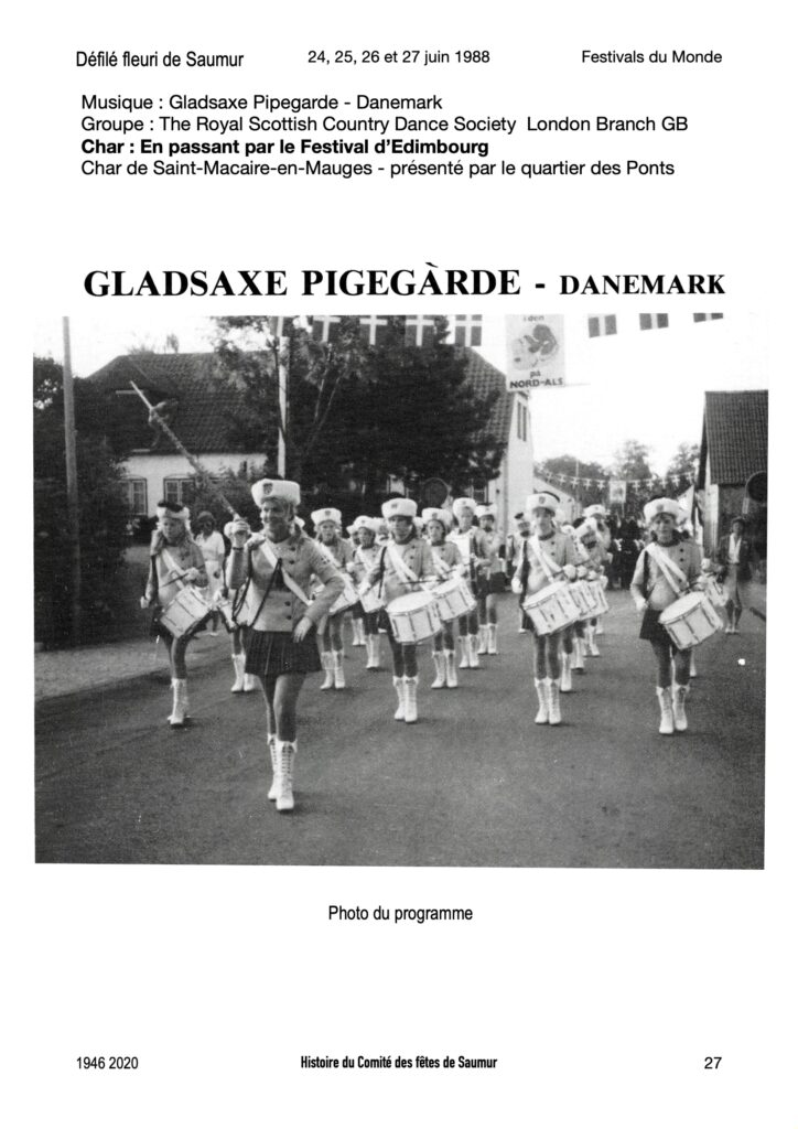 Saumur Mémoires de Fêtes - 1988