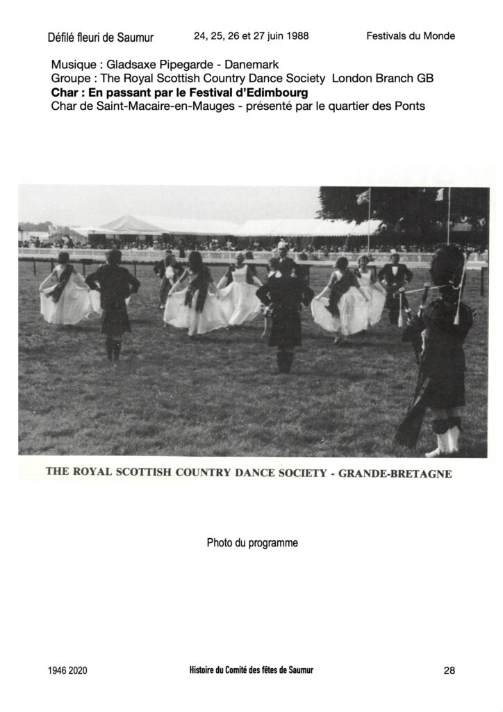 Saumur Mémoires de Fêtes - 1988