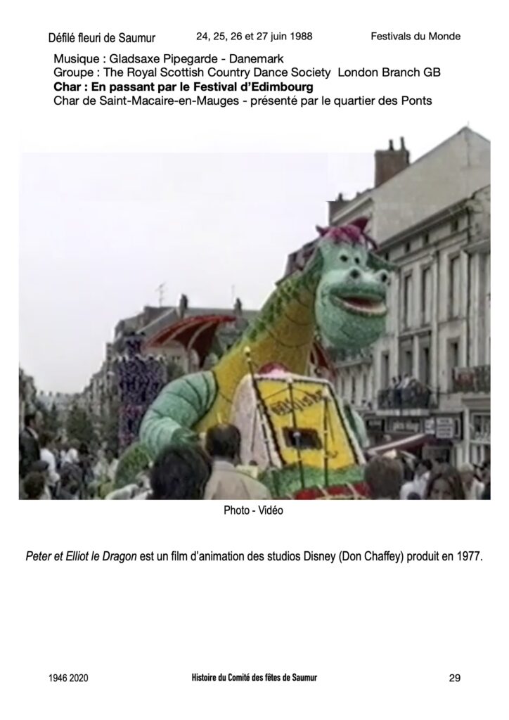 Saumur Mémoires de Fêtes - 1988