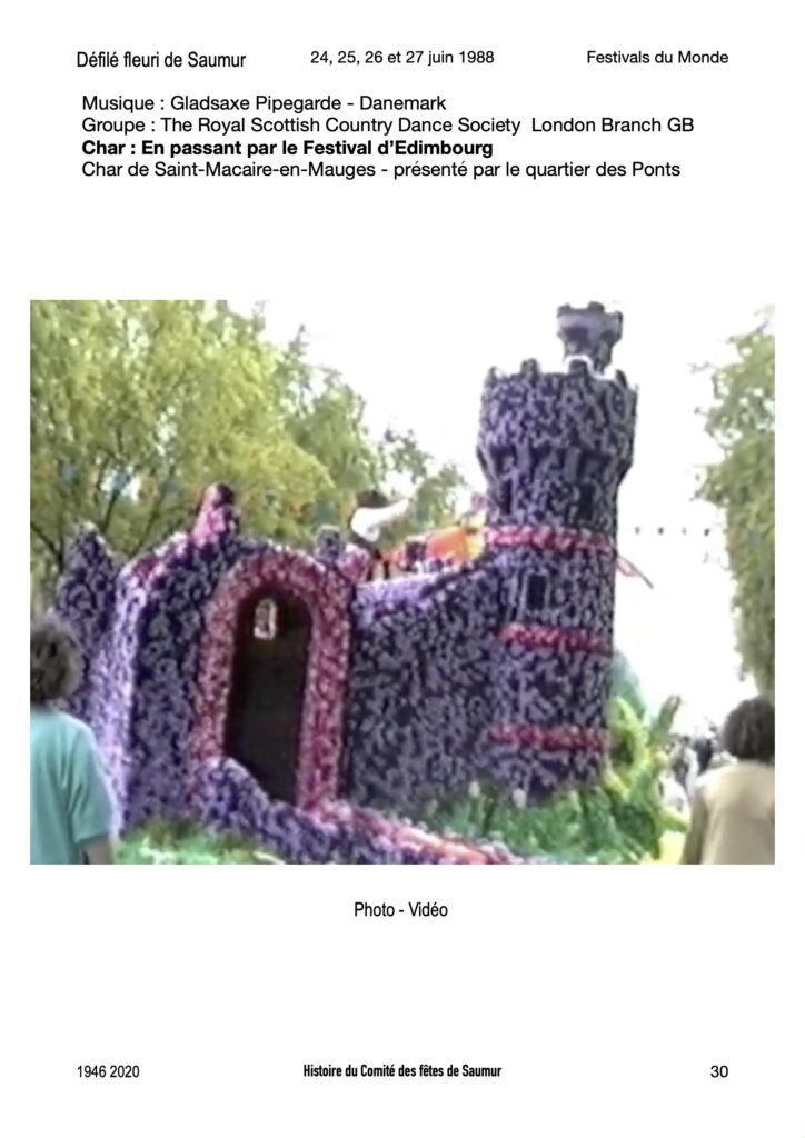 Saumur Mémoires de Fêtes - 1988