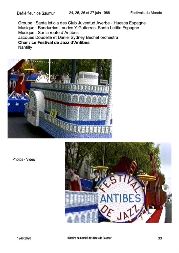 Saumur Mémoires de Fêtes - 1988