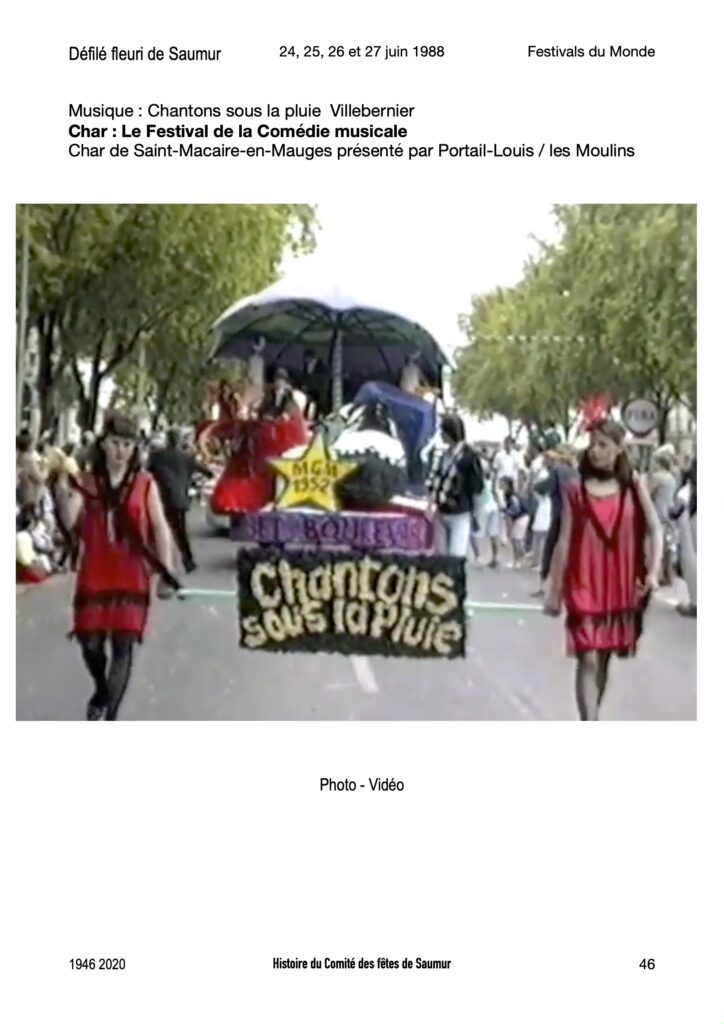 Saumur Mémoires de Fêtes - 1988